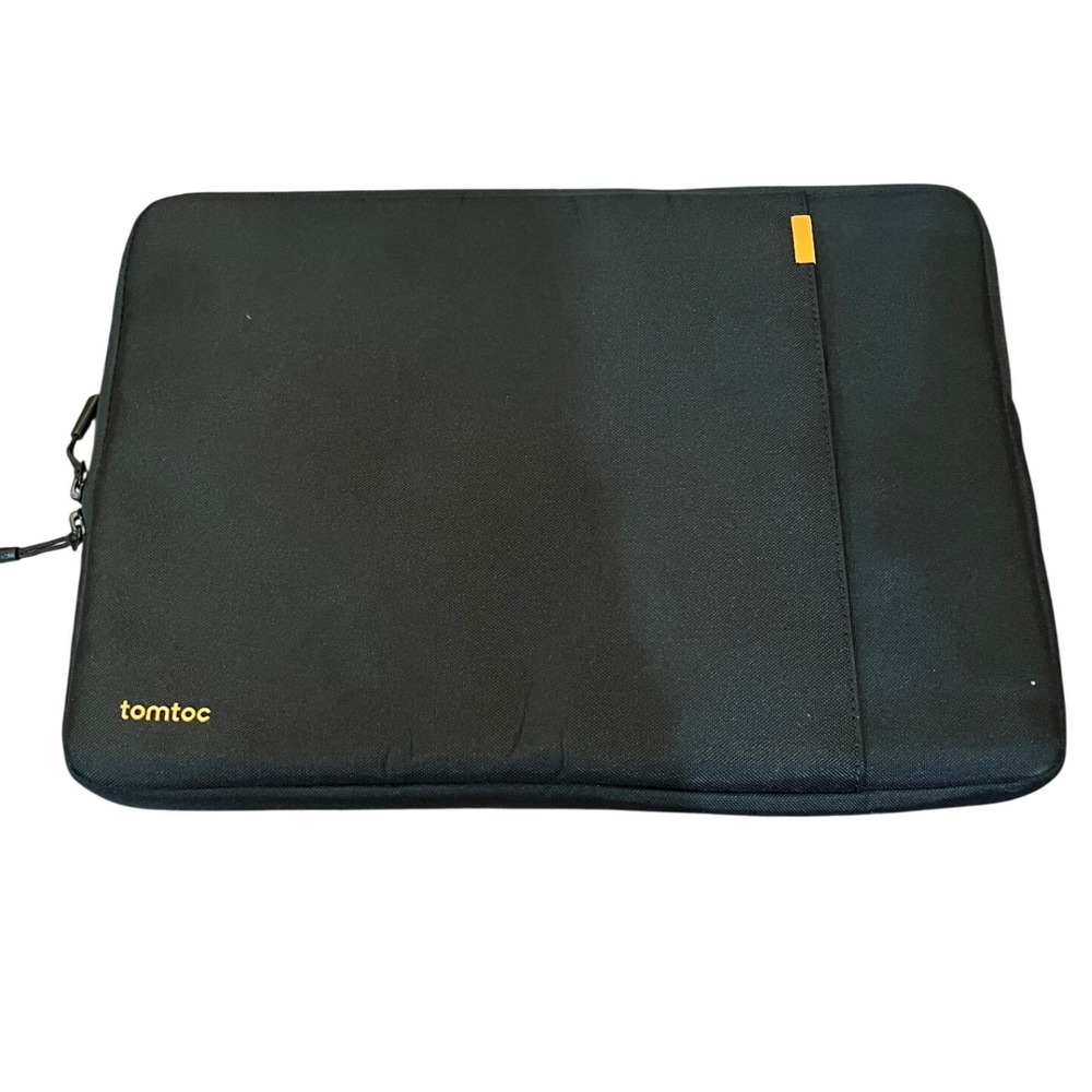 tomtoc Laptop Sleeve Unisex Black CornerArmor Padded Protective Case 13-14 in